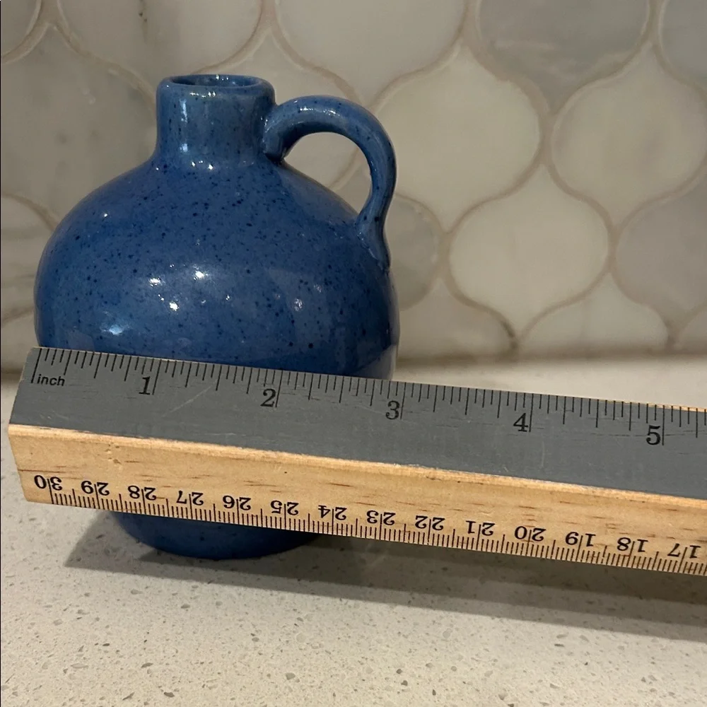 Hand Crafted Deep Blue Ceramic Jug - Picture 13 of 14